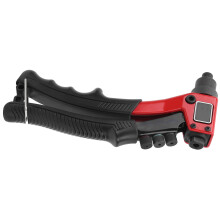 Manual Riveting Tool BC-BT958, Steel & Rubber, 4 Sizes, Black Red