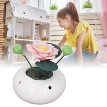 1:12 Mini Puppenhaus Topfpflanze Blume Tragbare Miniatur-Puppenhaus Topfpflanze für Balkon Garten Flur Terrasse