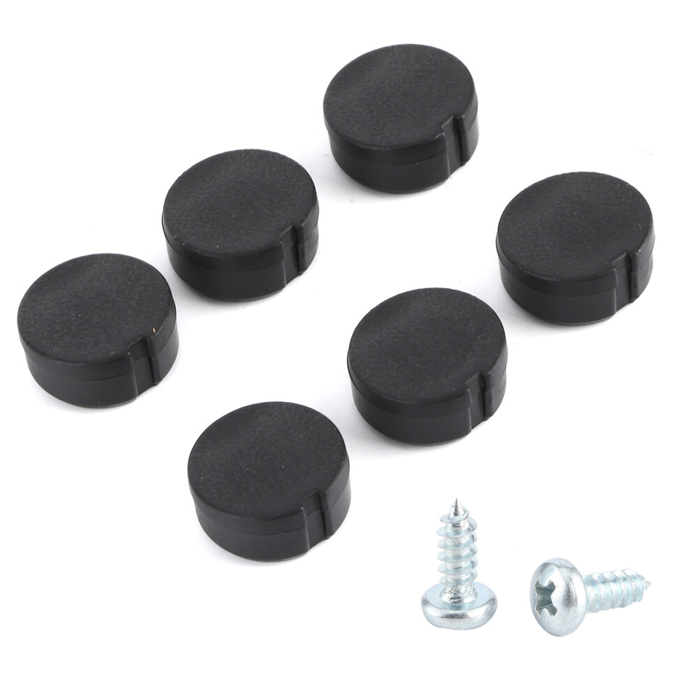 6Pcs Threshold Caps For Transporter T5 T5.1 T6 Auto Accessories Black 4211340841468