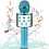 (Black) Wireless Karaoke Microphone Portable Handheld Mic Speaker Machine For Adult Kids 9