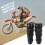Motorcycle Knee Pads Set PE EVA 11x39cm Adjustable Breathable 1