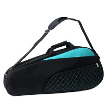 Tennis Racket Bag One Shoulder Sports Tote for Men and Women, Black, Durable Material, Fits Tennis and Badminton Rackets
