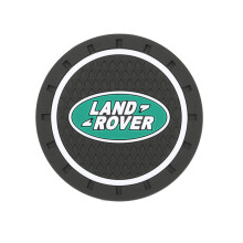(LAND ROVWE) 4PCS Rubber Car Accessories Water Cup Holder Pad Coaster Gray Edge