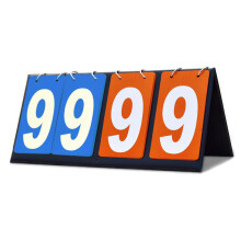 Tabletop Scoreboard Flippers for Indoor and Outdoor Sports, Durable Scoring Board in Compact Size for Competitions