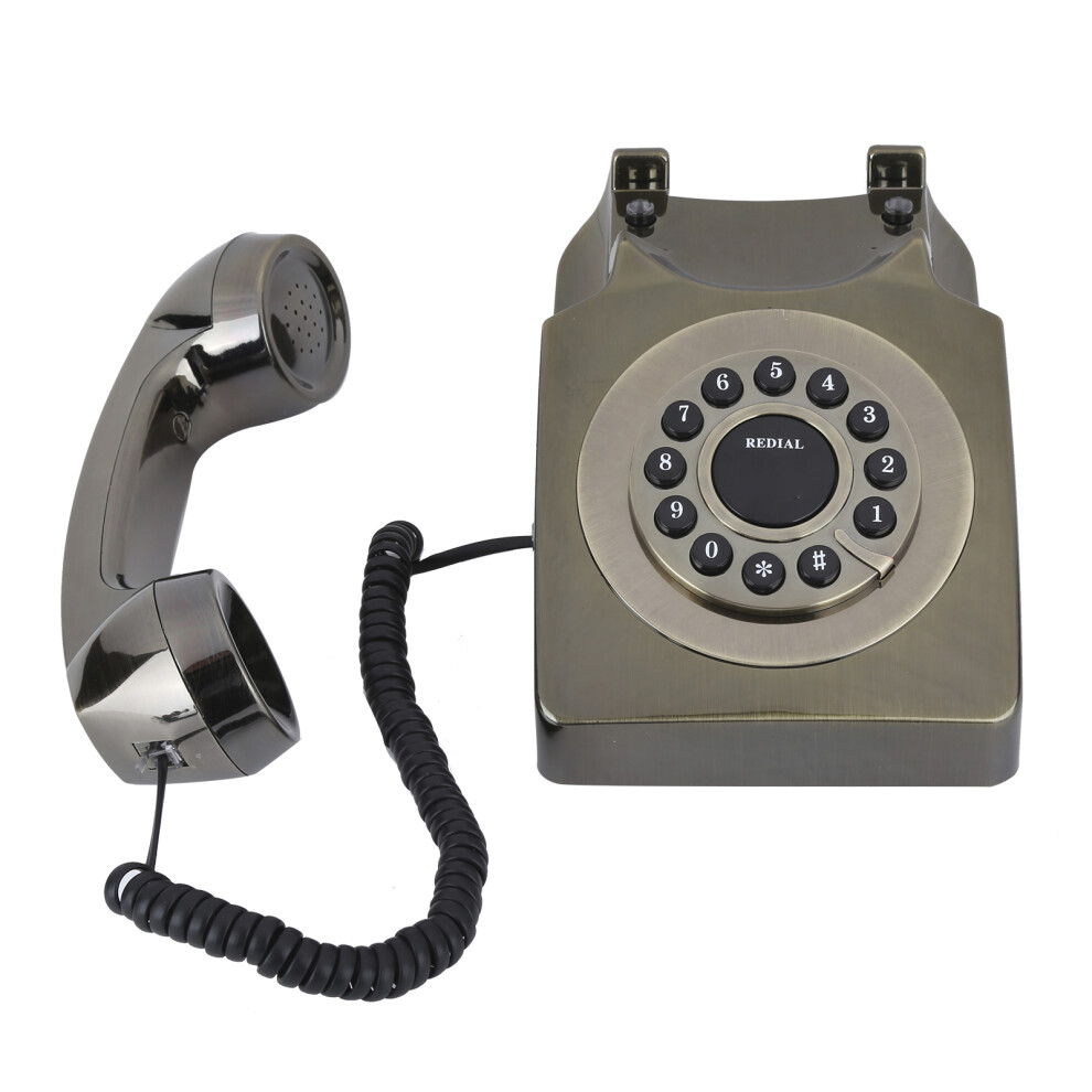 European Vintage Multifunction Telephone Antique High Definition Call Bronze 3051340851507