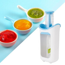 Children's DIY Puree Squeezer with Safe Comfortable Grip - Blue