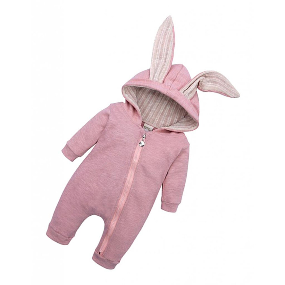 Cotton Big Ear Bunny Zipper Jumpsuit Outfits Climbing Clothes Pink 80-image-OPC-PJM6WTY-NEW