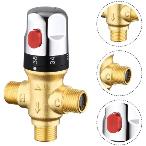 Water Temperature Control Mixer with Heat Protection Layer for Efficient Temperature Management 2