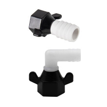 2pieces Barb Elbow And Straight Swivel Adapter RV Water Pump Fittings