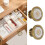 2er-Set antik ZnAl Rundknopf 3.3x3.3x2.5cm CuWhite 14