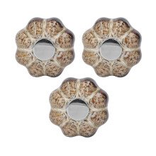 3 Stück Kürbis-Türgriffe 172 g Silber 4x4x3cm
