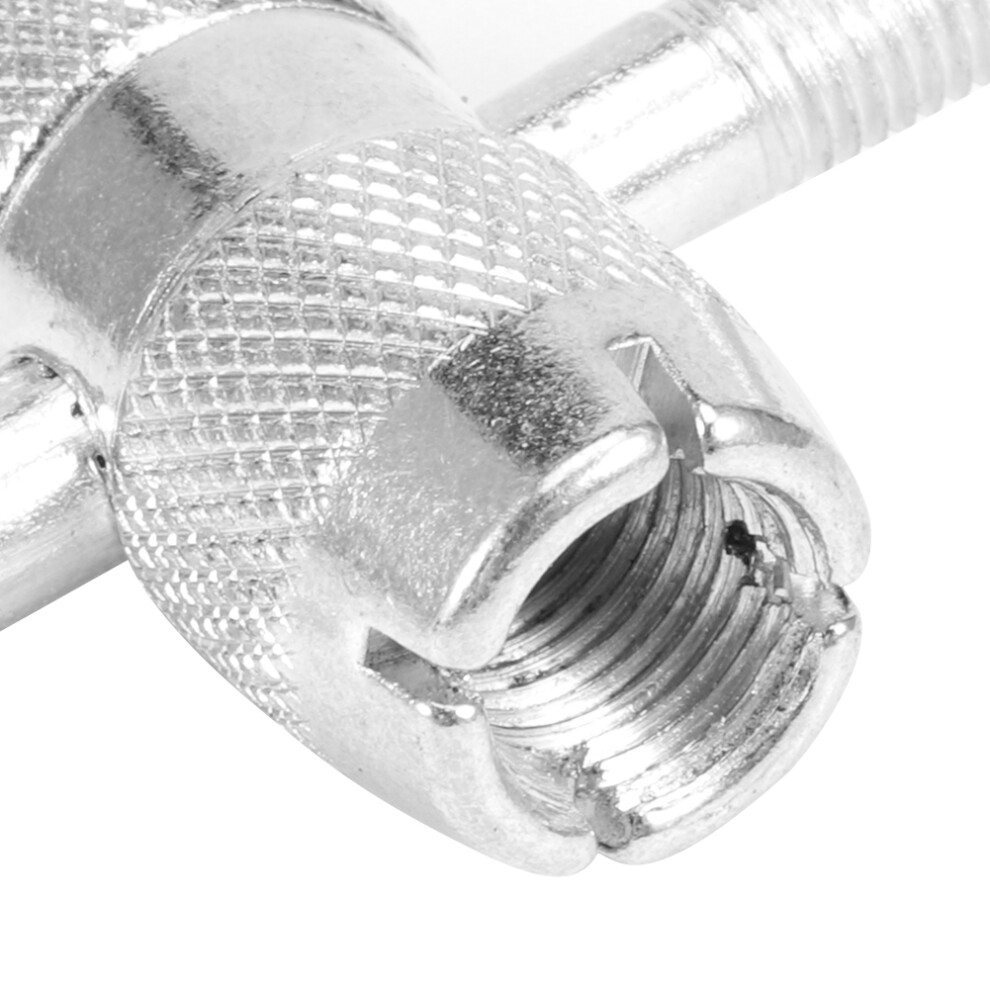 Vehicle Tire Valve Core Removal Kit 10Pcs Aluminum Alloy 4-Way Auto Tools 7671340858014
