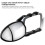 Universal Dual View Towing Mirror 7.5x5.5in Adjustable Clip-On Black 8