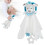 Baby Security Blanket Teether Plush Comforter 29x28cm for 0+ Ages 16