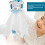 Baby Security Blanket Teether Plush Comforter 29x28cm for 0+ Ages 3