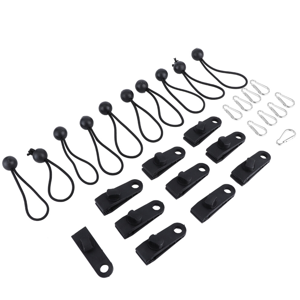 MultiPurpose Windproof Tent Clip Buckle with Elastic Cords - 8x3x2.5cm-image-OPC-PJM76K7-NEW