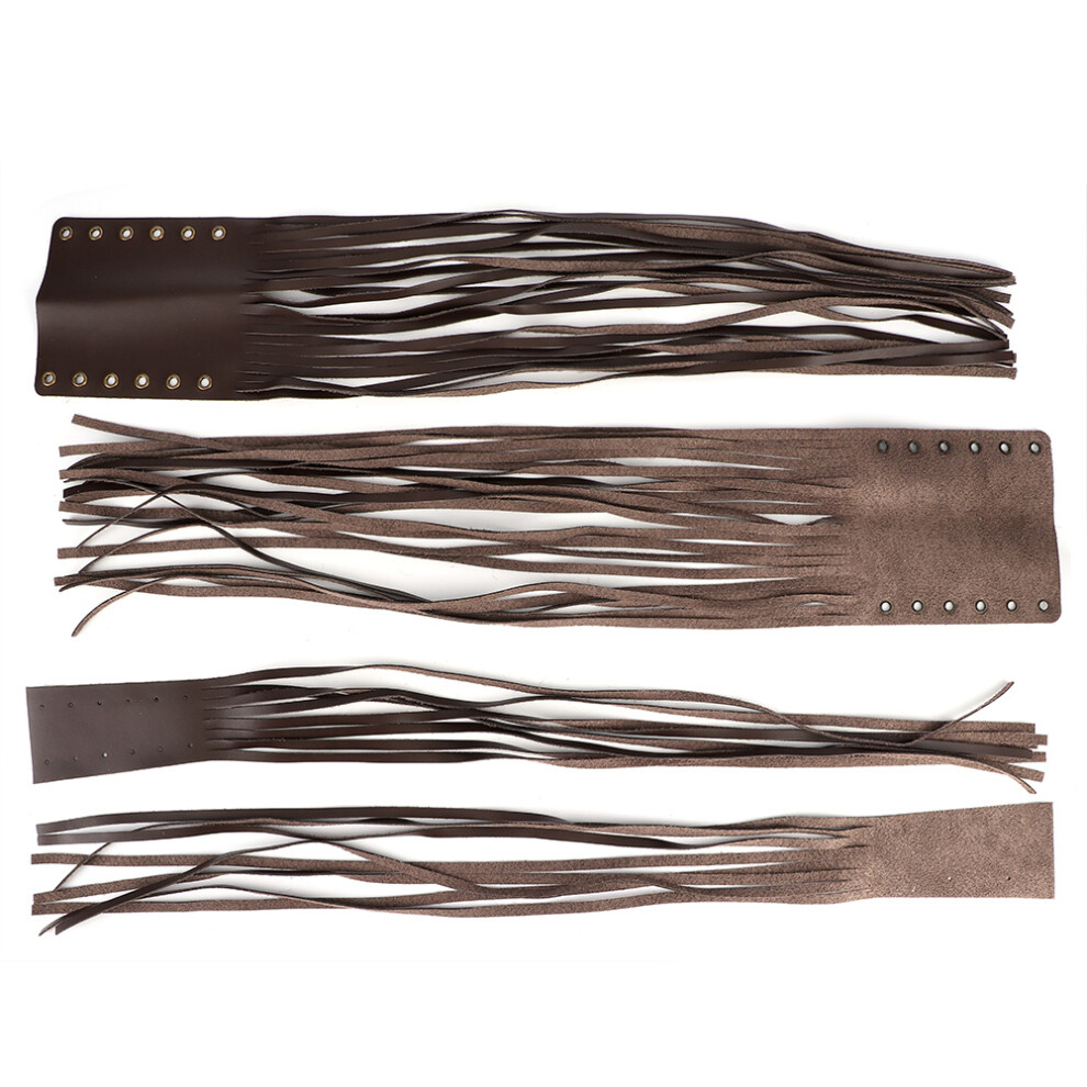 Universal Hand Grip Tassels For 7/8In-1In Motorcycle Levers, Brown 4281340861919