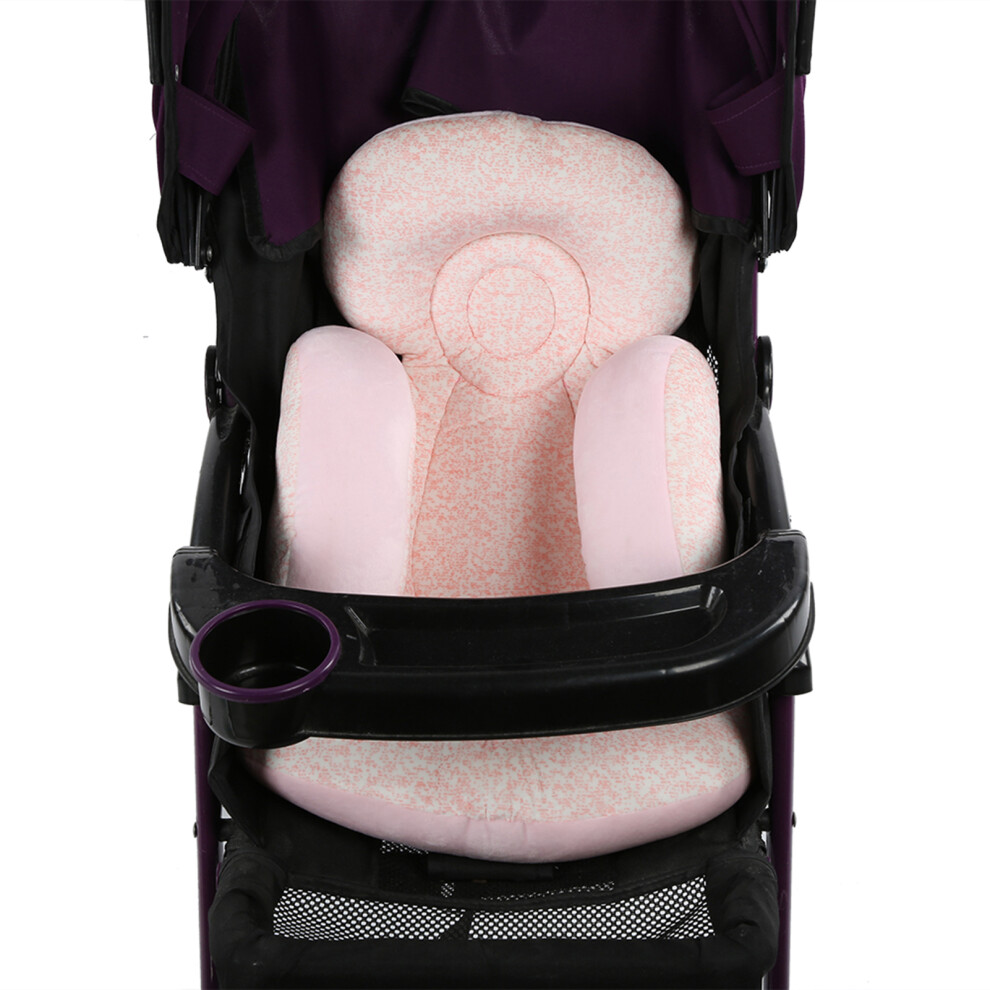 Baby Double-Sided U-Shape Support Pillow For Stroller & Car Pink