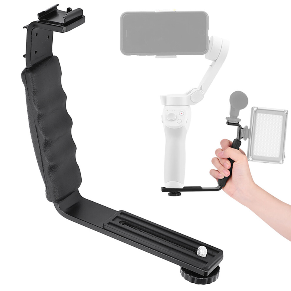 L Shaped Camera Stabilizer Bracket With Cold Shoe For Dji Om 4/Osmo Mobile 2 3 5001340862636