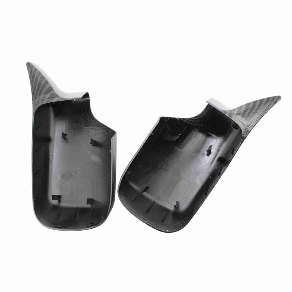 Bmw E46 1998-2005 Carbon Fiber Look Side Door Mirror Cover Set L&R 7681340862874