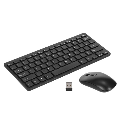 Portable KM901 2.4G Wireless Combo - 78-Key Mini Keyboard & Mouse 2