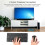 Portable KM901 2.4G Wireless Combo - 78-Key Mini Keyboard & Mouse 4