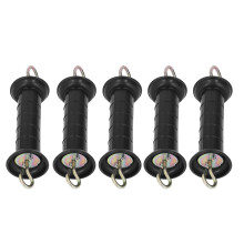 5 Stück Elektrischer Zaun Griff isolierter Gate Handle mit Metallhaken für Hof Weide