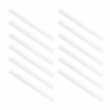 12Pcs White Plastic Anti Bird Spike Strips for Fence Wall Roof 43x4cm