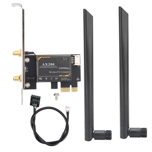 Intel AX200 Dual-Band-WLAN-Karte mit Bluetooth 5.1 für PC-Desktop 1