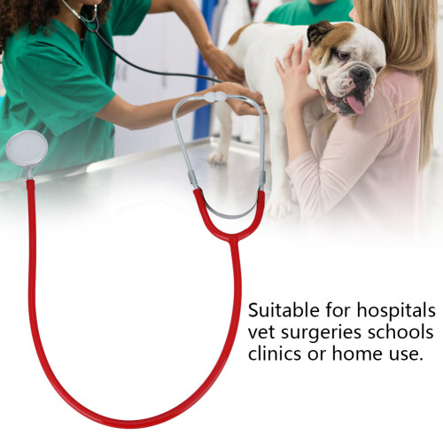Dual Head Stethoscope for Medical Professionals - Red, 610mm 2