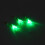 3PCS Lighted Archery Nocks, Auto Switch, Plastic, 6.2mm Green 11