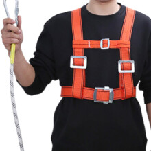 Climbing Harness Safety Belt Autumn Protection Kit Adjustable Tree Climbing Equipment for Adults with Lanyards and Restraint System
