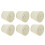Beige Fabric E14 Lampshade Replacement Set for Chandeliers - 6 Pack 14