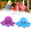 Reversible Octopus Plush Doll Baby Toy, 20cm, Purple Blue 16