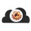 Black Silicone Cloud Placemats for Kids - Waterproof & Durable 2pcs 12