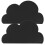 Black Silicone Cloud Placemats for Kids - Waterproof & Durable 2pcs 11