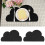 Black Silicone Cloud Placemats for Kids - Waterproof & Durable 2pcs 13