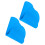 Children Cloud Shape Silicone Placemat Waterproof 27x47.5cm Blue 16