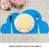 Children Cloud Shape Silicone Placemat Waterproof 27x47.5cm Blue 7