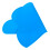 Children Cloud Shape Silicone Placemat Waterproof 27x47.5cm Blue 8