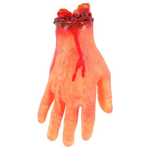 1Pc Realistic Fake Human Hand Prop Halloween Severed Arm Decoration