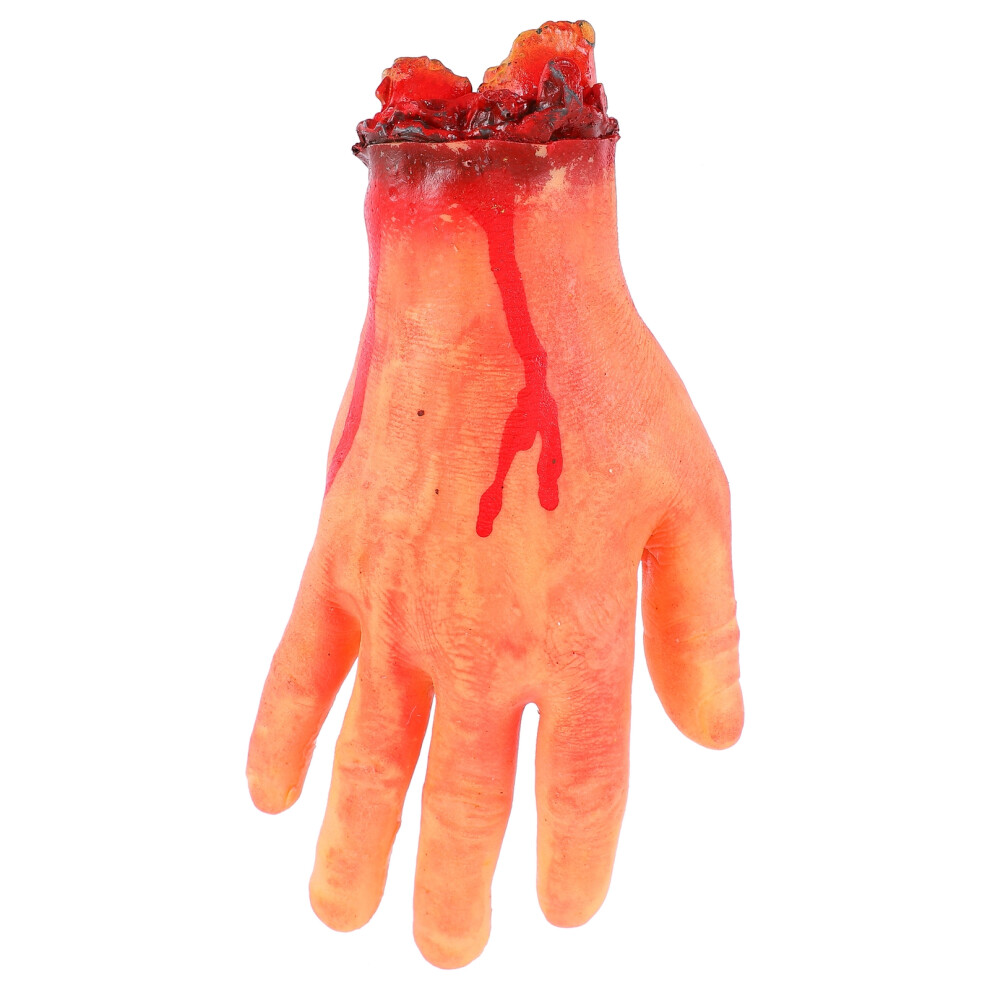 Villcase 1Pc Realistic Fake Human Hand Prop Halloween Severed Arm Decoration