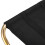 Aluminum Alloy Foldable Camp Stool 31cm Black Fabric Gold Frame 12