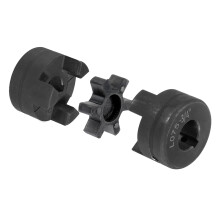 L075 Flexible 3-Piece L-Jaw Coupling Set with Buna-N NBR Rubber Tiller for Log Splitter Equipment