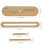 DIY Leather Wallet & Key Case Templates 4Pcs Set Short Pattern AAB‑319 3