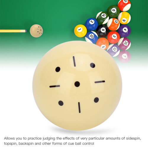 Standard Size 57.2mm Snooker Training Cue Ball with Spin Control 2.3in 2