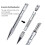 Aluminum DIY Paracord Bracelet Kit 4pcs Silver Weaving Tools 7