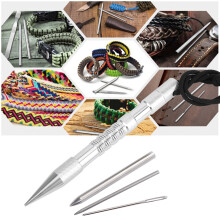 Aluminum DIY Paracord Bracelet Kit 4pcs Silver Weaving Tools