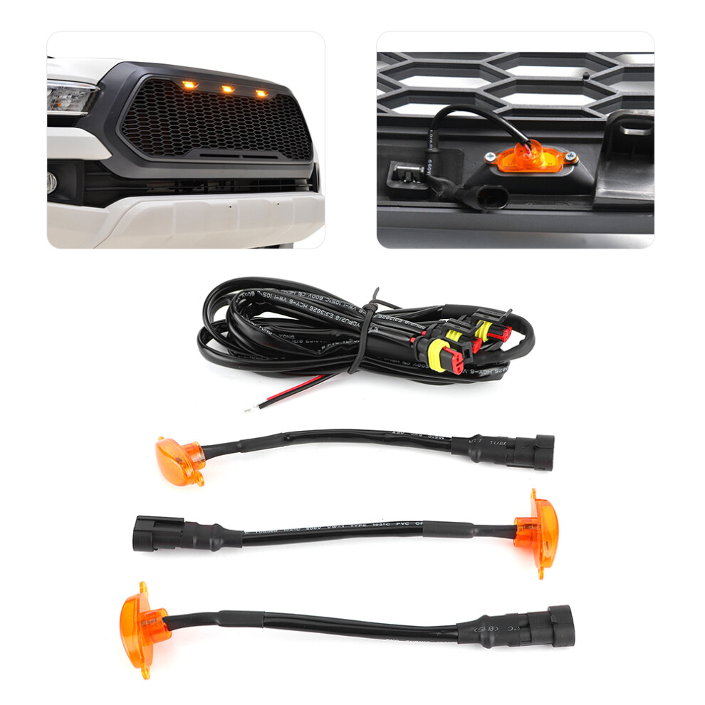 3Pcs Front Grille Led Lights For Ford F150 F250 F150 Raptor 9311340875083
