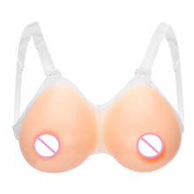 Mastectomy 1000g Silicone Breast Form with Invisible Shoulder Straps